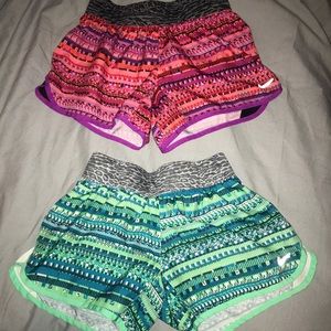 Nike printed workout shorts bundle